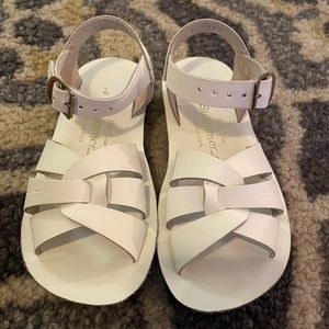 White Sun-San Salt Water Sandals Toddler Girls 10
